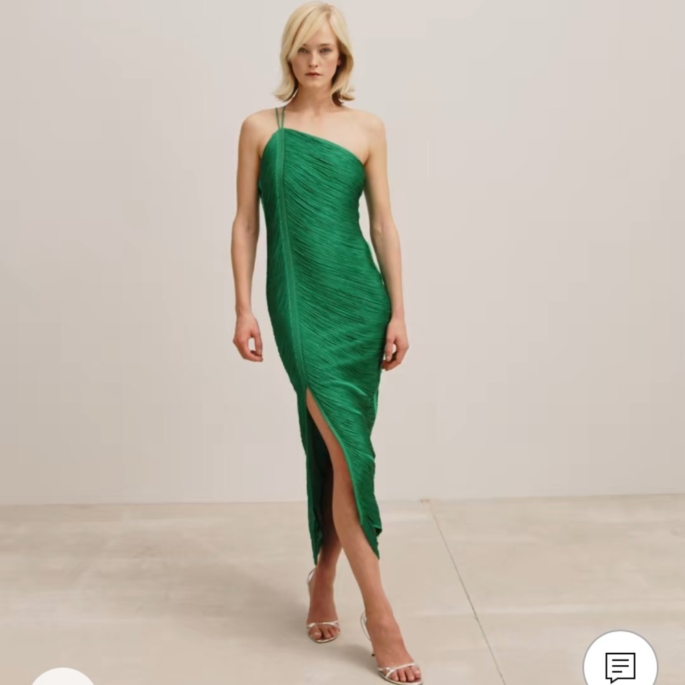 Viral Mango Asymmetrical Dress with Fringes